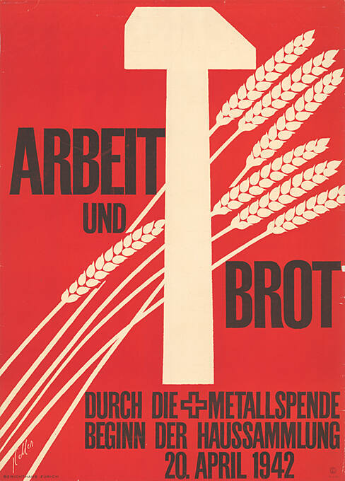 Arbeit und Brot, Durch die Metallspende, Beginn der Haussammlung 20. April 1942