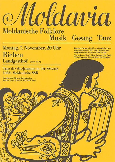 Moldavia, Moldauische Folklore, Musik, Gesang, Tanz, Riehen, Landgasthof