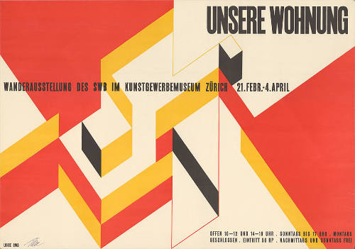 Unsere Wohnung, Wanderausstellung des SWB im Kunstgewerbemuseum Zürich