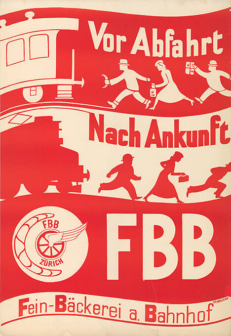 Vor Abfahrt – Nach Ankunft, FBB, Fein-Bäckerei a. Bahnhof