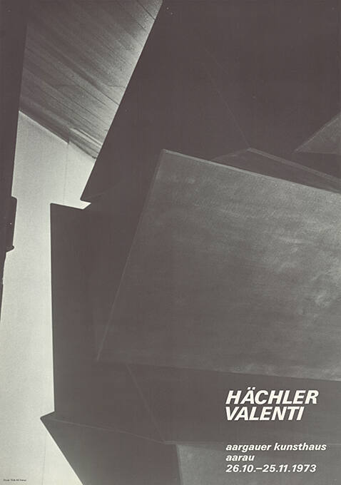 Hächler, Valenti, Aargauer Kunsthaus Aarau