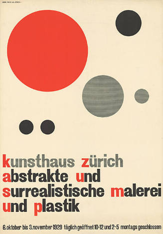 Abstrakte und surrealistische Malerei und Plastik, Kunsthaus Zürich