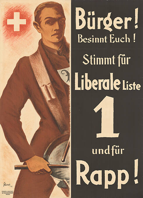 Bürger! Besinnt Euch! Stimmt für Liberale Liste 1 und für Rapp!