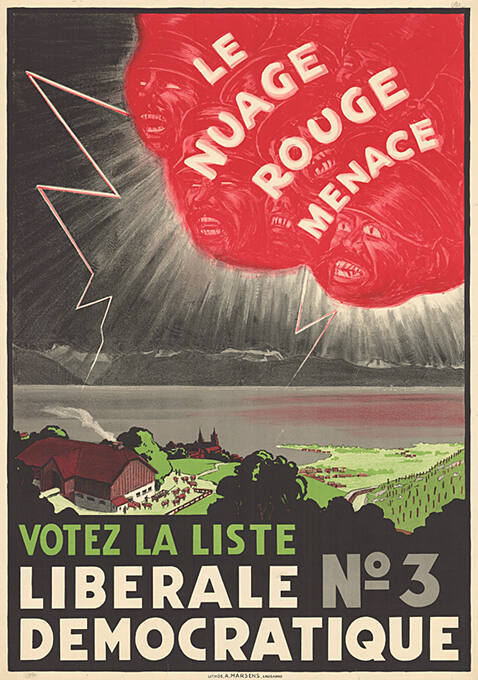 La Nuage rouge menace, Votez la Liste libérale democratique No 3