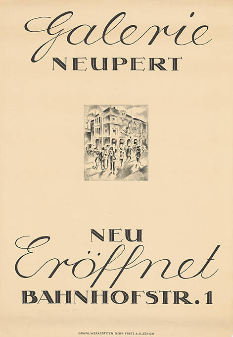 Galerie Neupert, Neu eröffnet, Bahnhofstr. 1