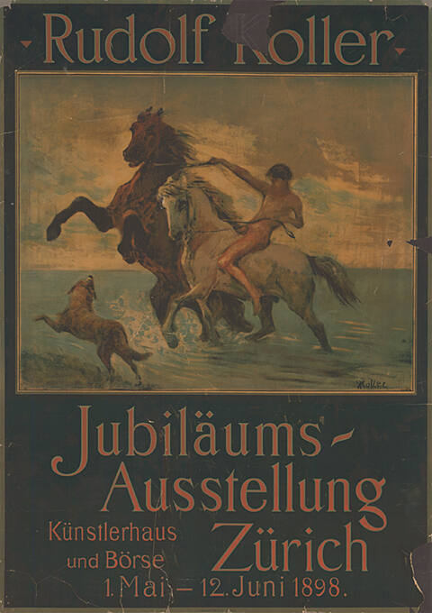 Rudolf Koller, Jubiläums-Ausstellung, Künstlerhaus und Börse, Zürich