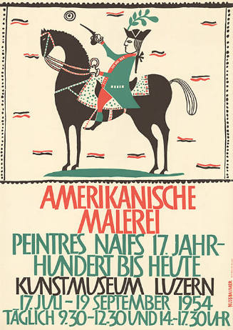 Amerikanische Malerei, Peintres Naifs 17. Jahrhundert bis heute, Kunstmuseum Luzern