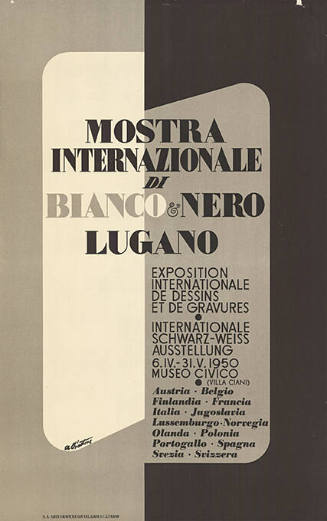 Mostra internazionale di Bianco & Nero, Museo Civico, Villa Ciani, Lugano