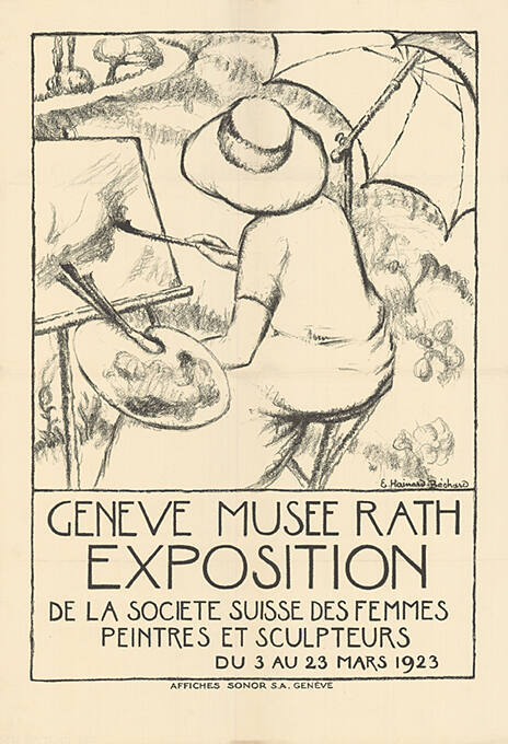 Exposition de la Société Suisse des Femmes Peintres et Sculpteurs, Musée Rath, Genève