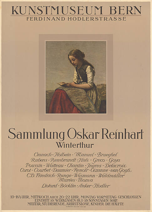 Sammlung Oskar Reinhart Winterthur, Kunstmuseum Bern