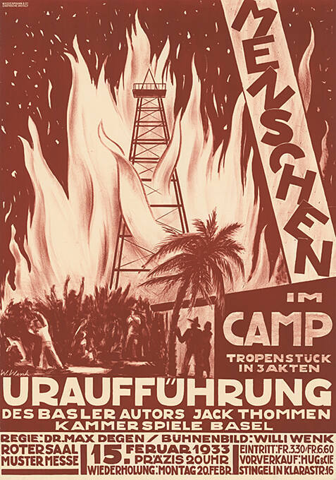 Menschen im Camp, Uraufführung, Jack Thommen, Kammerspiele Basel