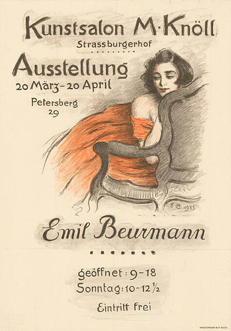 Ausstellung, Emil Beurmann, Kunstsalon M. Knöll