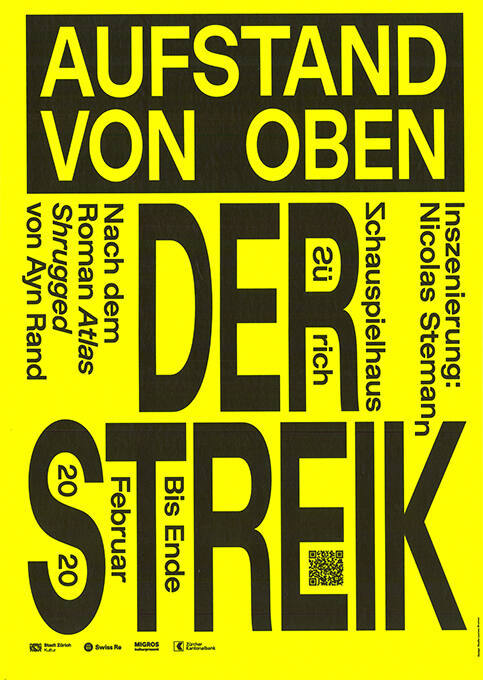 Aufstand von oben, Der Streik, Schauspielhaus Zürich