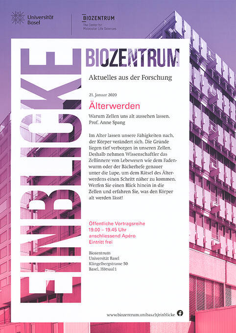 Einblicke, Älterwerden, Biozentrum