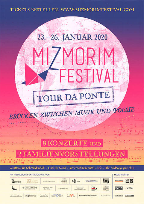 Mizmorim Festival, Tour da Ponte, Zunftsaal im Schmiedehof, Gare du Nord, Unternehmen Mitte – Safe, Bird’s Eye Jazz Club