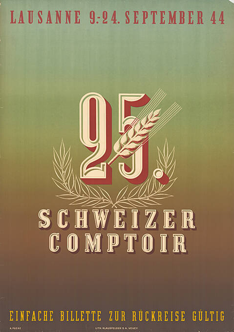 25. Schweizer Comptoir, Lausanne