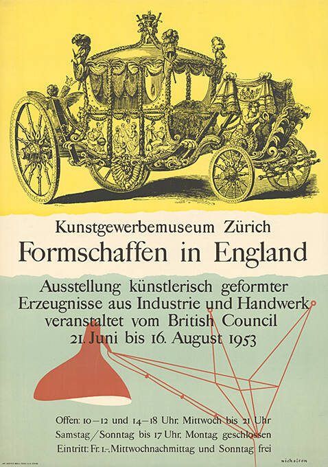 Formschaffen in England, Kunstgewerbemuseum Zürich