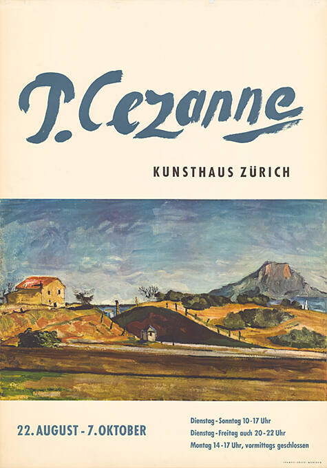 P. Cézanne, Kunsthaus Zürich