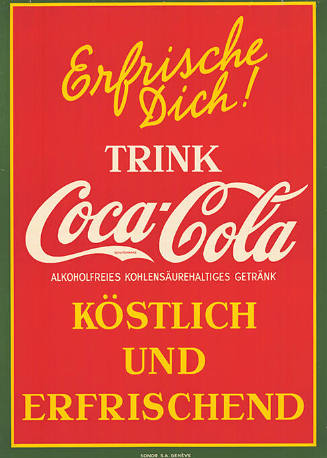 Erfrische Dich! Trink Coca-Cola