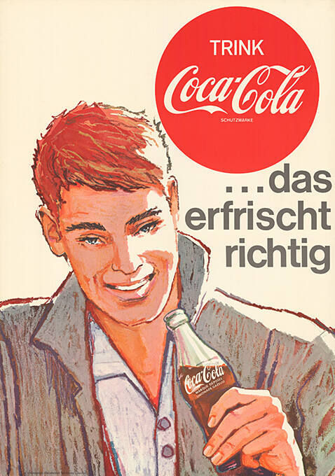 Trink Coca-Cola, …das erfrischt richtig