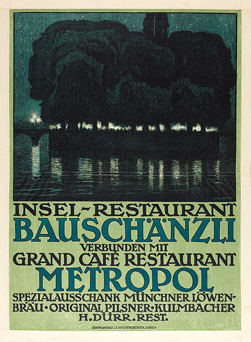 Insel-Restaurant Bauschänzli, verbunden mit Grand Café Restaurant Metropol