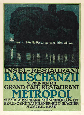 Insel-Restaurant Bauschänzli, verbunden mit Grand Café Restaurant Metropol