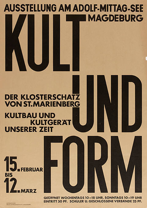 Kult und Form, Der Klosterschatz von St. Marienberg, Ausstellung am Adolf-Mittag-See, Magdeburg