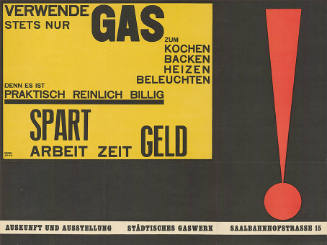 Verwende stets nur Gas […] Spart Arbeit, Zeit, Geld