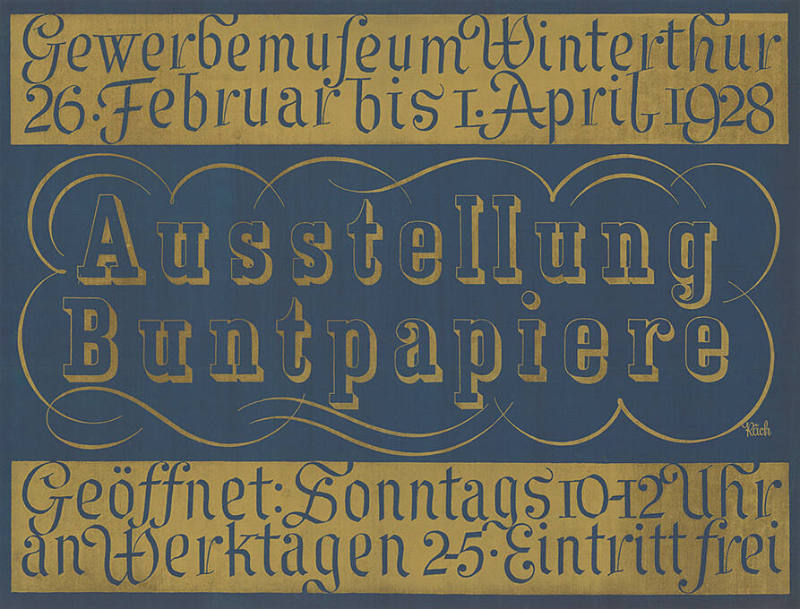 Buntpapiere, Gewerbemuseum Winterthur