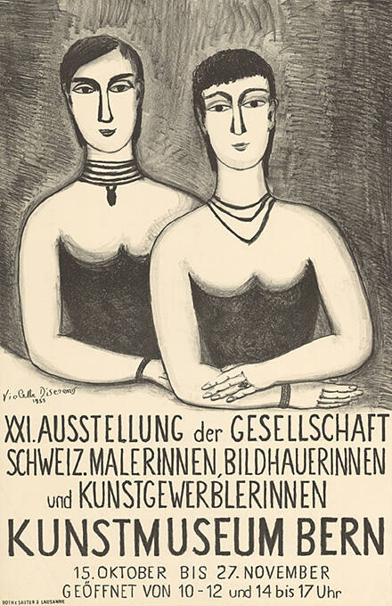 XXI. Ausstellung der Gesellschaft Schweiz. Maler, Bildhauerinnen und Kunstgewerblerinnen, Kunstmuseum Bern