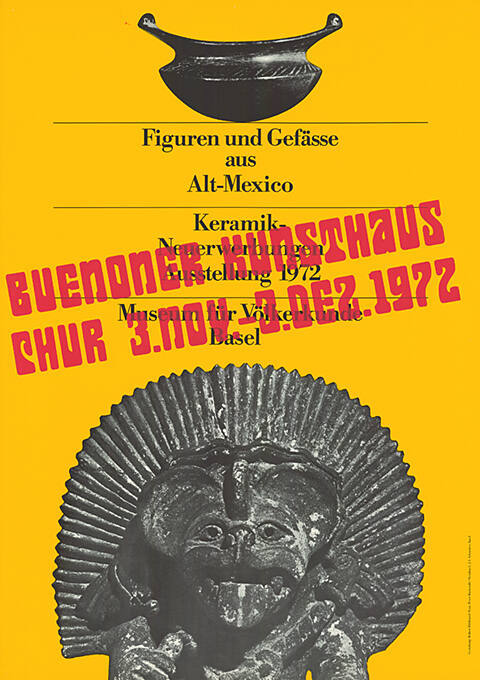 Figuren und Gefässe aus Alt-Mexiko, Keramik-Neuerwerbungen, Museum für Völkerkunde Basel, Bündner Kunsthaus Chur