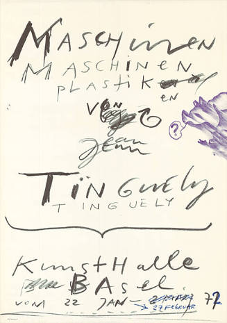 Maschinen Plastiken von Jean Tinguely, Kunsthalle Basel