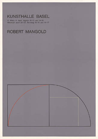 Robert Mangold, Kunsthalle Basel