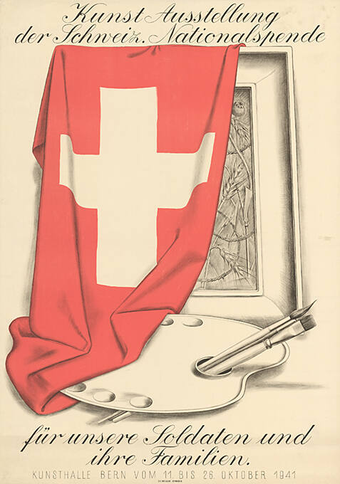 Kunst Ausstellung der Schweiz. Nationalspende für unsere Soldaten und ihre Familien. Kunsthalle Bern 1941