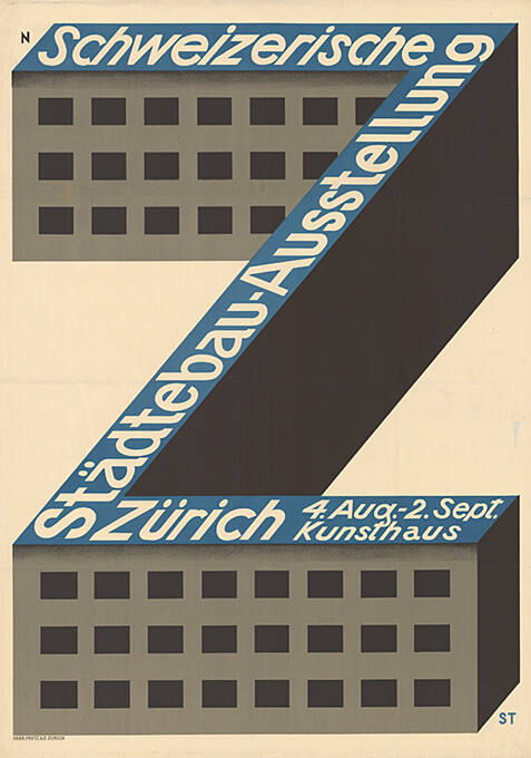 Schweizerische Städtebau-Ausstellung, Kunsthaus Zürich