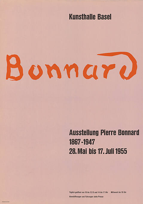 Bonnard, Kunsthalle Basel