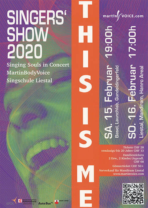 Singer’s Show 2020, This is me, Launchlab Gundeldingerfeld Basel, Mandiram Hanro Areal, Liestal