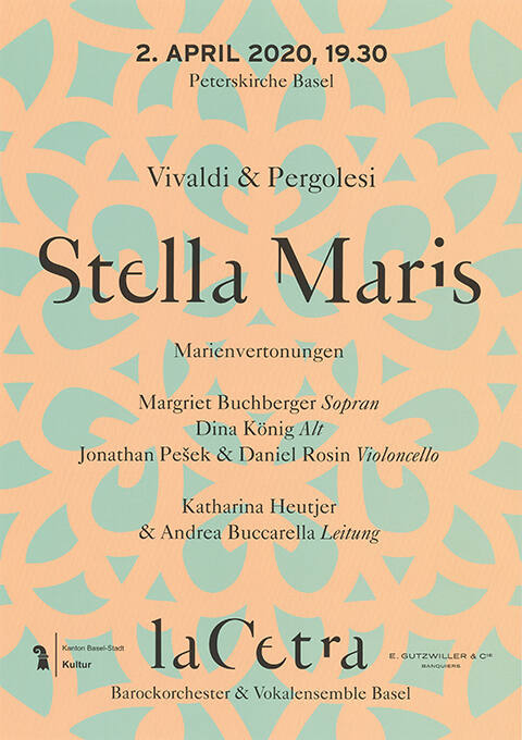 Stella Maris, Vivaldi & Pergolesi, La Cetra, Peterskirche Basel