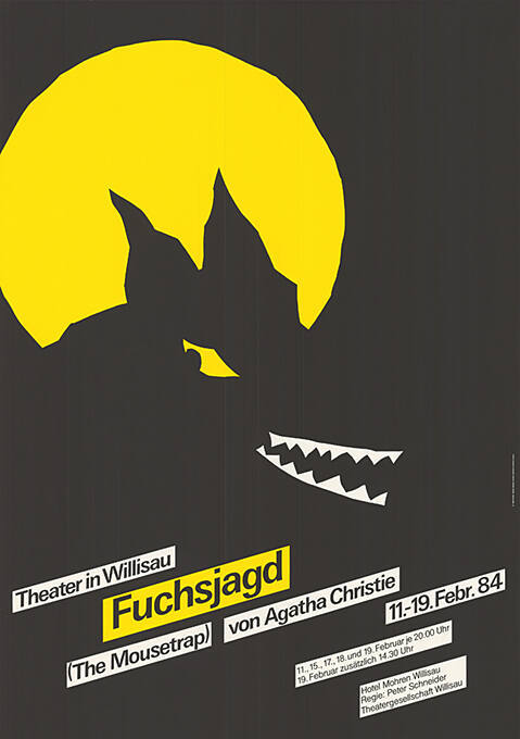 Fuchsjagd (The Mousetrap), Agatha Christie, Theater in Willisau