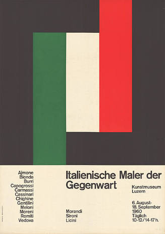 Italienische Maler der Gegenwart, Kunstmuseum Luzern