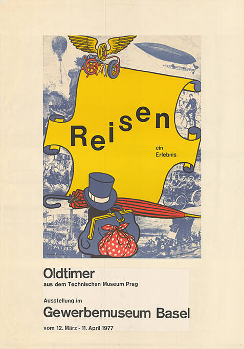 Reisen ein Erlebnis, Oldtimer aus dem Technischen Museum Prag, Gewerbemuseum Basel