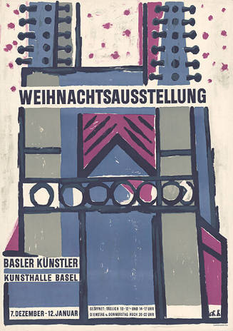 Weihnachtsausstellung Basler Künstler, Kunsthalle Basel