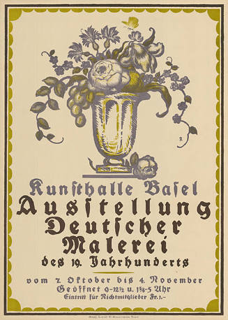 Ausstellung Deutscher Malerei des 19. Jahrhunderts, Kunsthalle Basel