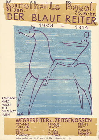 Der blaue Reiter 1908–1914, Wegbereiter u. Zeitgenossen, Kunsthalle Basel