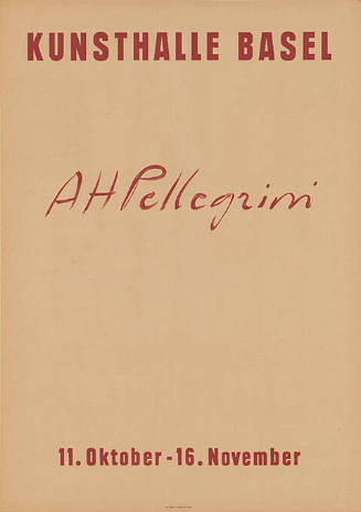 A. H. Pellegrini, Kunsthalle Basel