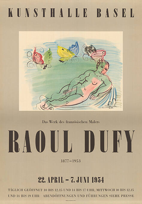 Raoul Dufy, Kunsthalle Basel