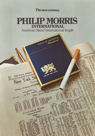 The new currency, Philip Morris international, American blend International length