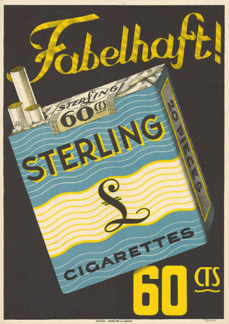 Fabelhaft! Sterling Cigarettes, 60 cts