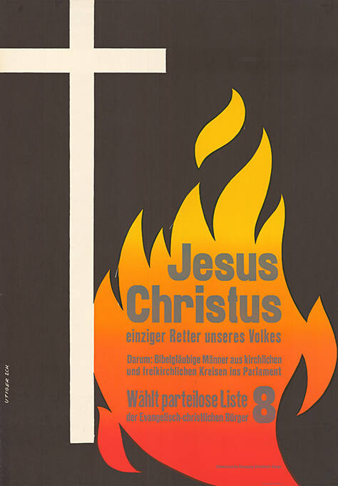 Jesus Christus, einziger Retter unseres Volkes, Wählt parteilose Liste 8 der evangelisch-christlichen Bürger