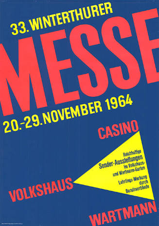 33. Winterthurer Messe, Casino  Volkshaus Wartmann